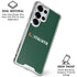University of Miami Horizontal Mark on Green Galaxy S25 Ultra Clear Case